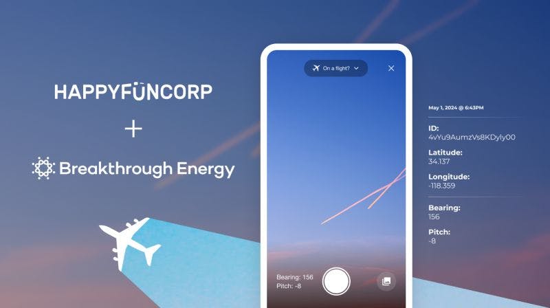 Project Highlight: Contrails Observer mobile app built with our partners at Breakthrough Energy