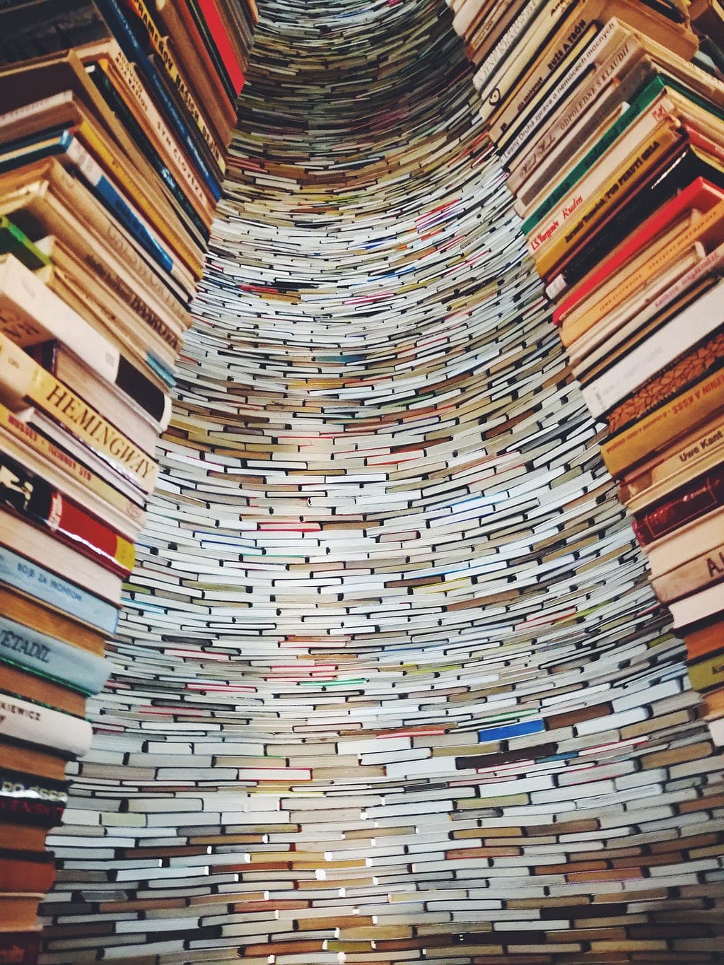 tunnel full of books